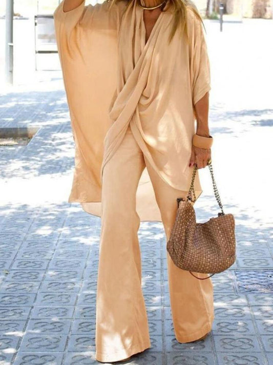NTG Fad Khaki / S Fashion Women's Cotton Linen Suit