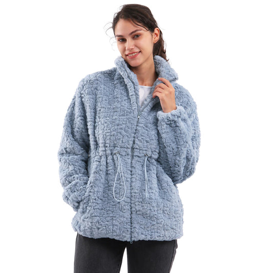 NTG Fad Light blue / S Women's Faux Fur Coat