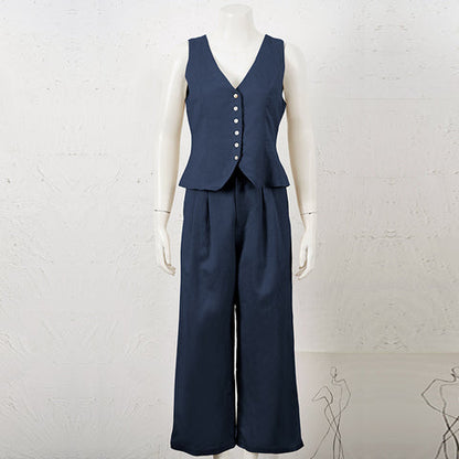 NTG Fad LINEN LADIES SUIT-(Hand Made)