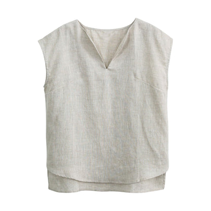 NTG Fad Linen / S 100% Linen Short Sleeve Top