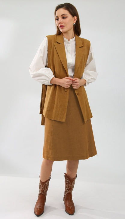 NTG Fad Linen Waistcoat For Woman