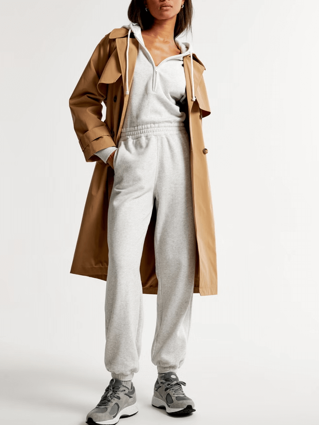 NTG Fad Long-Sleeve Hooded Fleece Jumpsuit