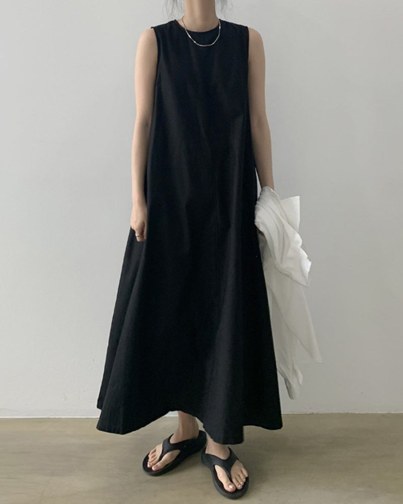 loose fitting tank dress LIONFISH Loose Tank Dress, Mini Relaxed Dress, One Size, Summer Sleeveless Top