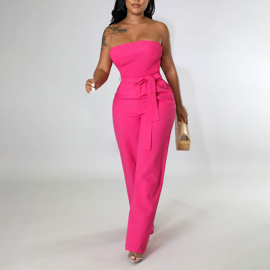 NTG Fad New high waisted chest jumpsuit