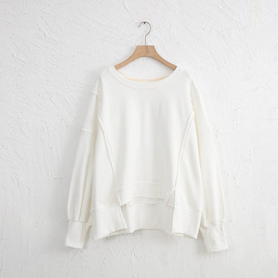 NTG Fad One Size / White OVERSIZED COTTON CHIC SWEATSHIRTS（11 colors）