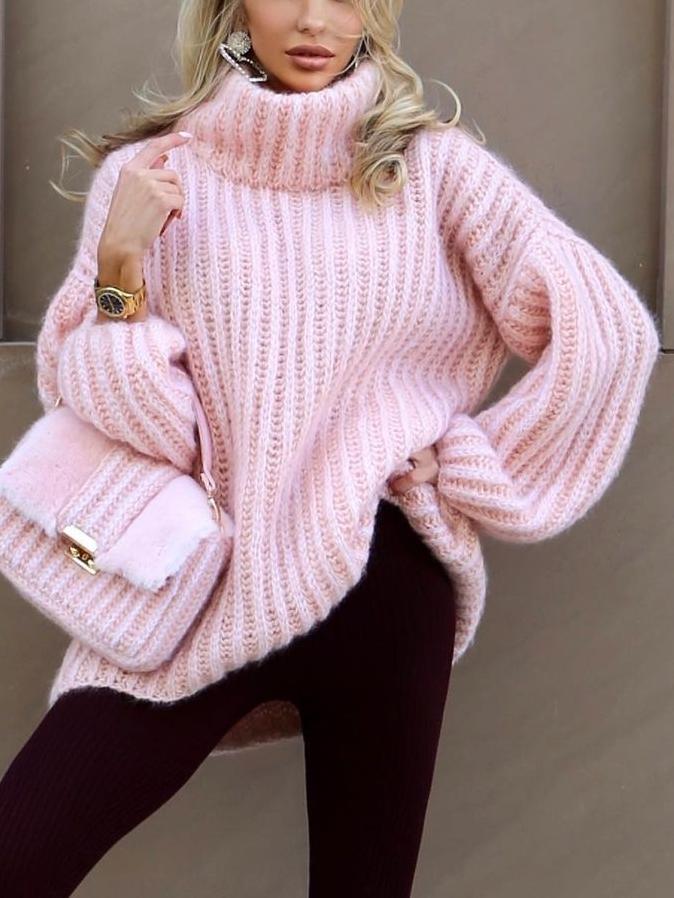 NTG Fad Pink / S Women's Knitted Fluffy Pullover