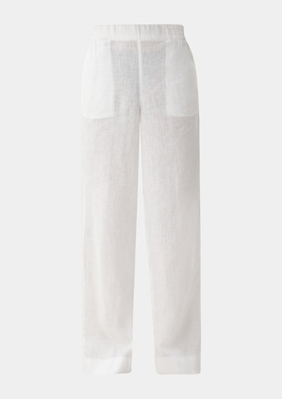 NTG Fad Pure linen elastic trousers-（Hand Made）