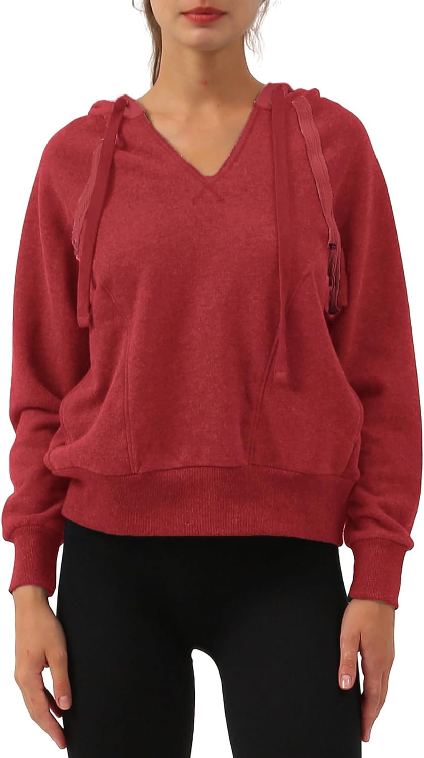 NTG Fad Red / XX-Large Long Sleeve Hoodie with Pockets Hooded Sweatshirt