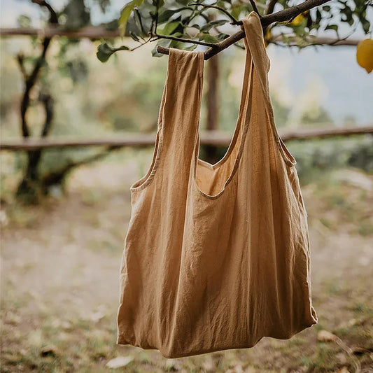 NTG Fad Retro Linen Shopping Bags Reusable Sundries Bags