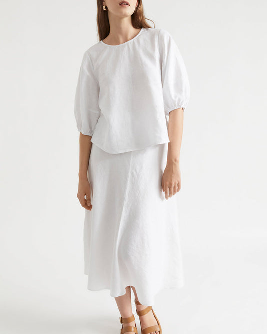 NTG Fad S / White Casual Elegant Linen Suit-(Hand Make)