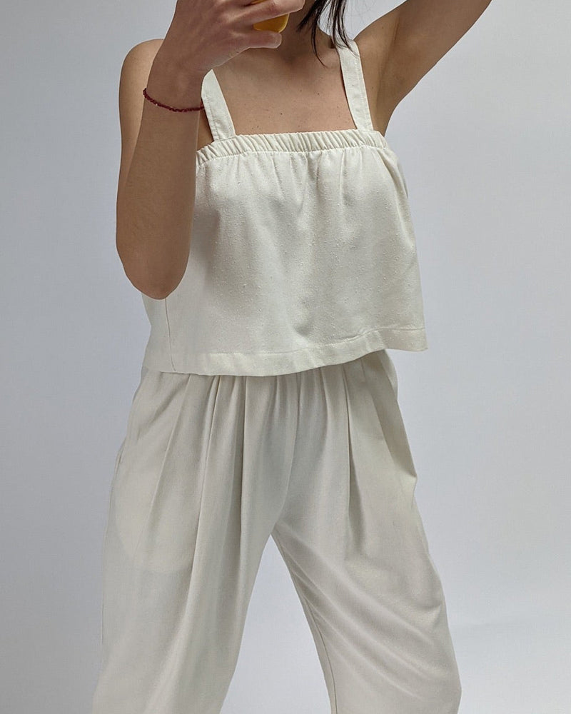 NTG Fad S / White Cropped vest in a variety of colors-(Hand Make)