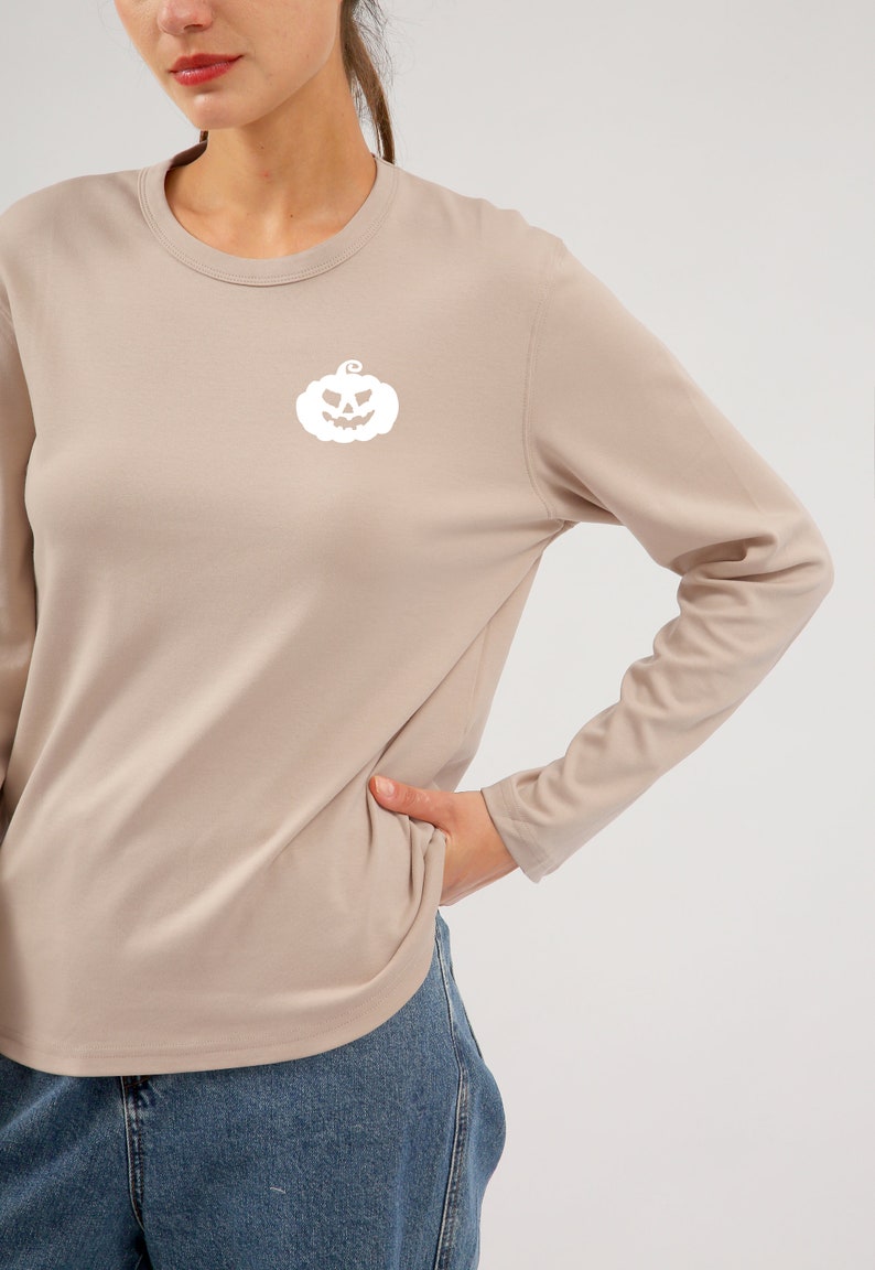 NTG Fad Sand- long sleeve / S US letter Western Halloween Sweatshirt for Women