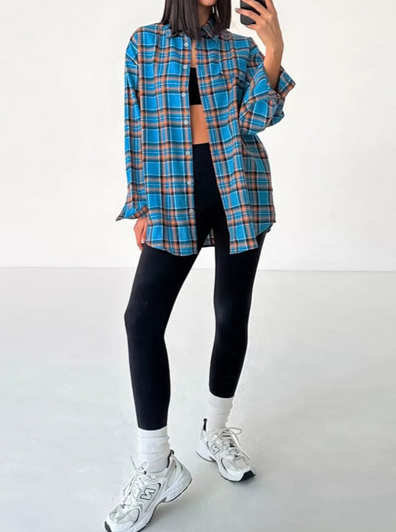 NTG Fad Shirts & Tops Loose Fit Street Style Patterned Blouse