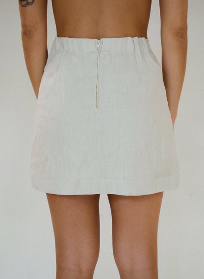NTG Fad Skirt Linen blend skirt-（Hand Made）