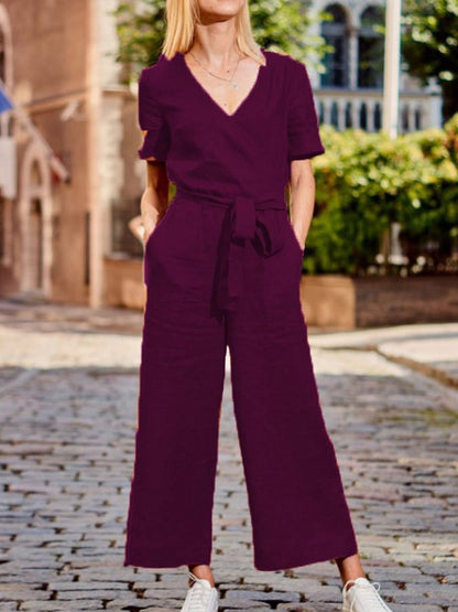 NTG Fad Solid Color Casual Jumpsuit