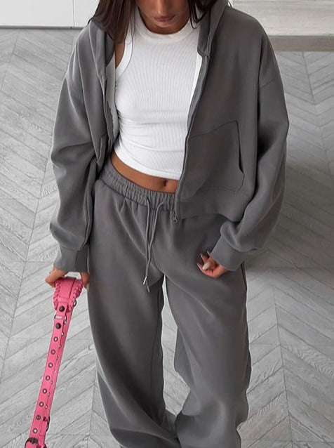 NTG Fad SUIT Casual slim hooded sweatshirt and trousers two-piece suit