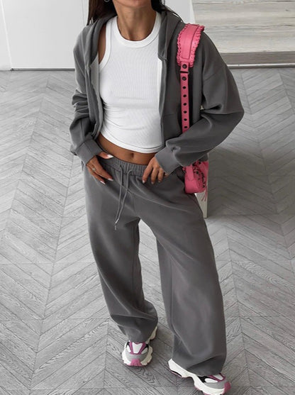 NTG Fad SUIT Casual slim hooded sweatshirt and trousers two-piece suit