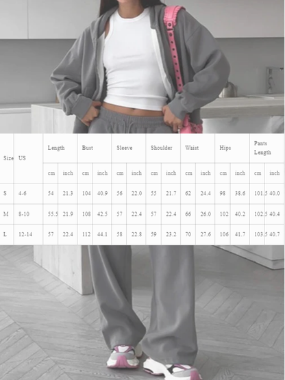 NTG Fad SUIT Casual Slim Hooded Sweatshirt and Trousers Two-piece Suit