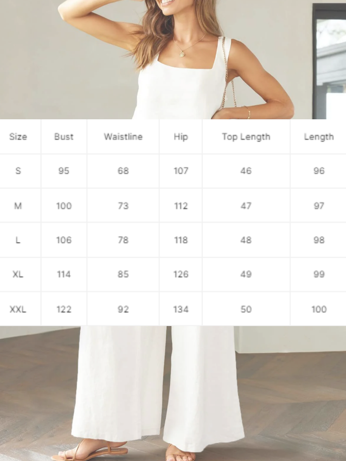 NTG Fad SUIT Cotton Linen Sleeveless Camisole Wide-leg Trousers Casual Suit