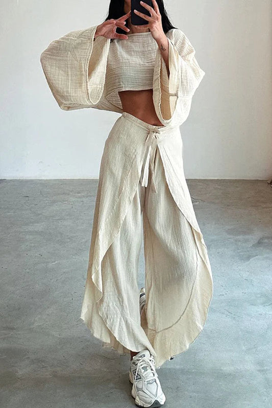NTG Fad SUIT Fashionable loose top + trousers two-piece suit