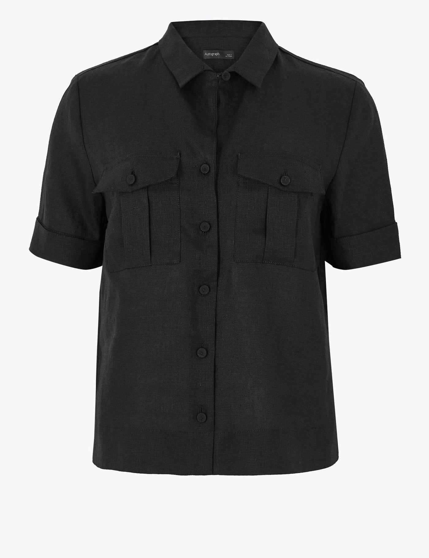 NTG Fad SUIT Linen cotton short sleeve pocket shirt-（Hand Made）