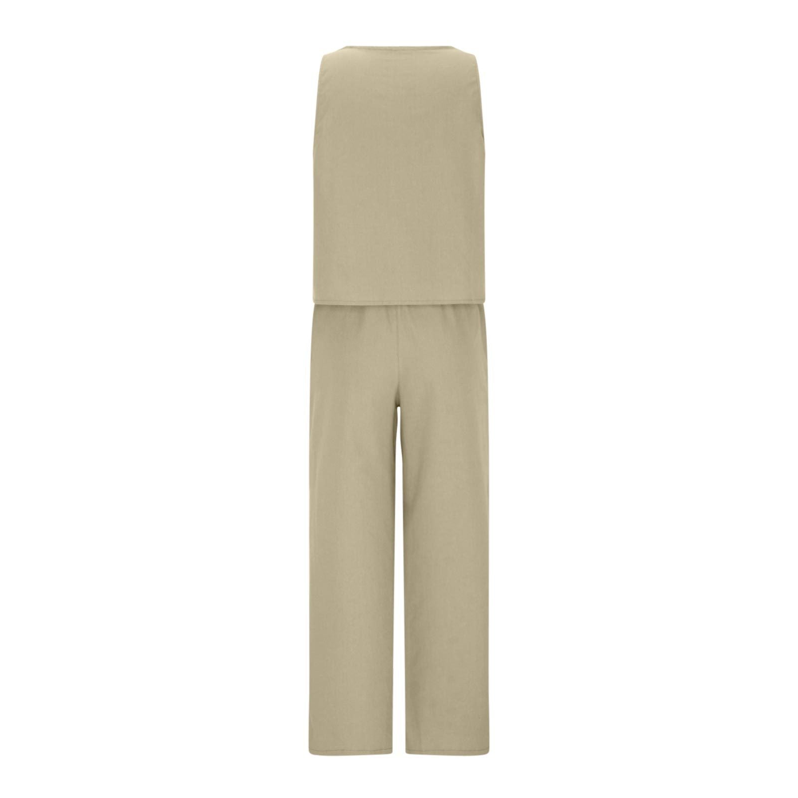 NTG Fad SUIT Sleeveless pocket trousers casual suit