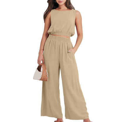 NTG Fad SUIT Sleeveless Top and Pants Set