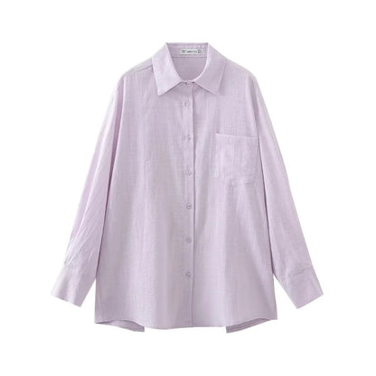 NTG Fad TOP light purple / S Tie Back Slit Design Sunscreen Shirt