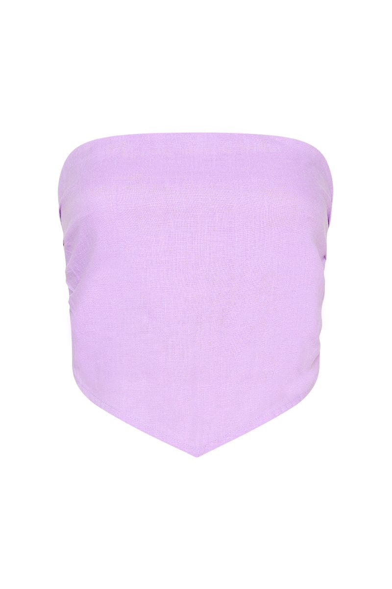 NTG Fad TOP LILAC / S Wrap Top-（Hand Made）