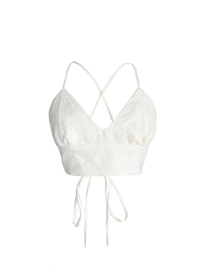 NTG Fad Tops S/M Ivory Bralette-（Hand Made）
