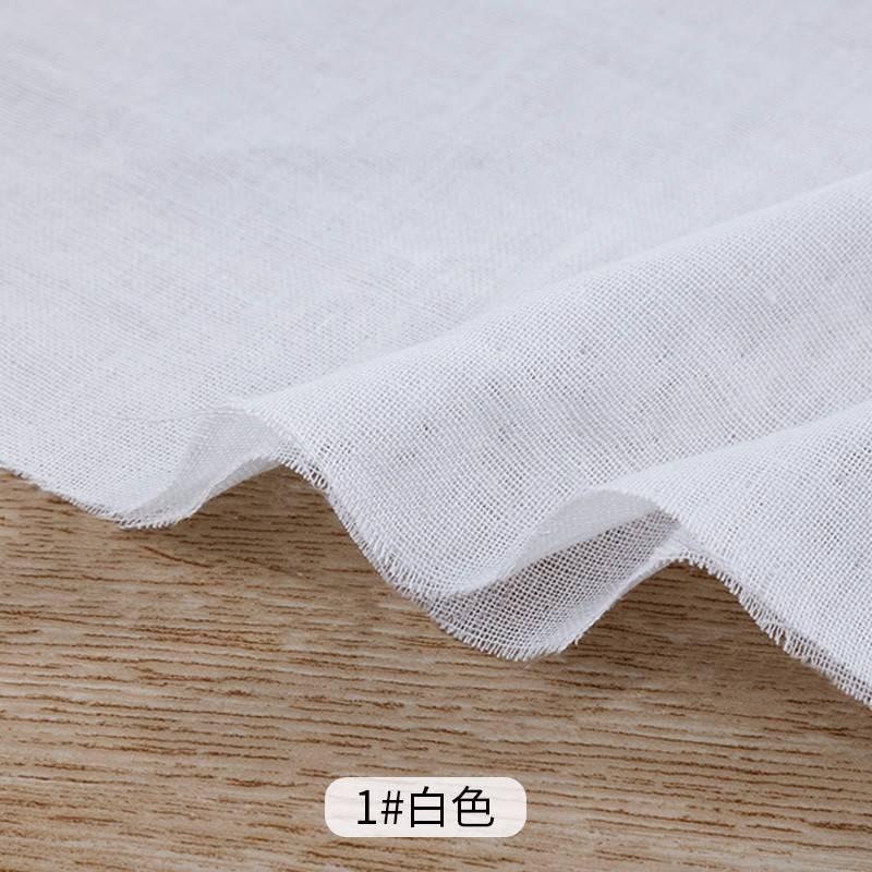 NTG Fad White / 100x150cm Xintianji 40S Double Gauze Cotton Fabric