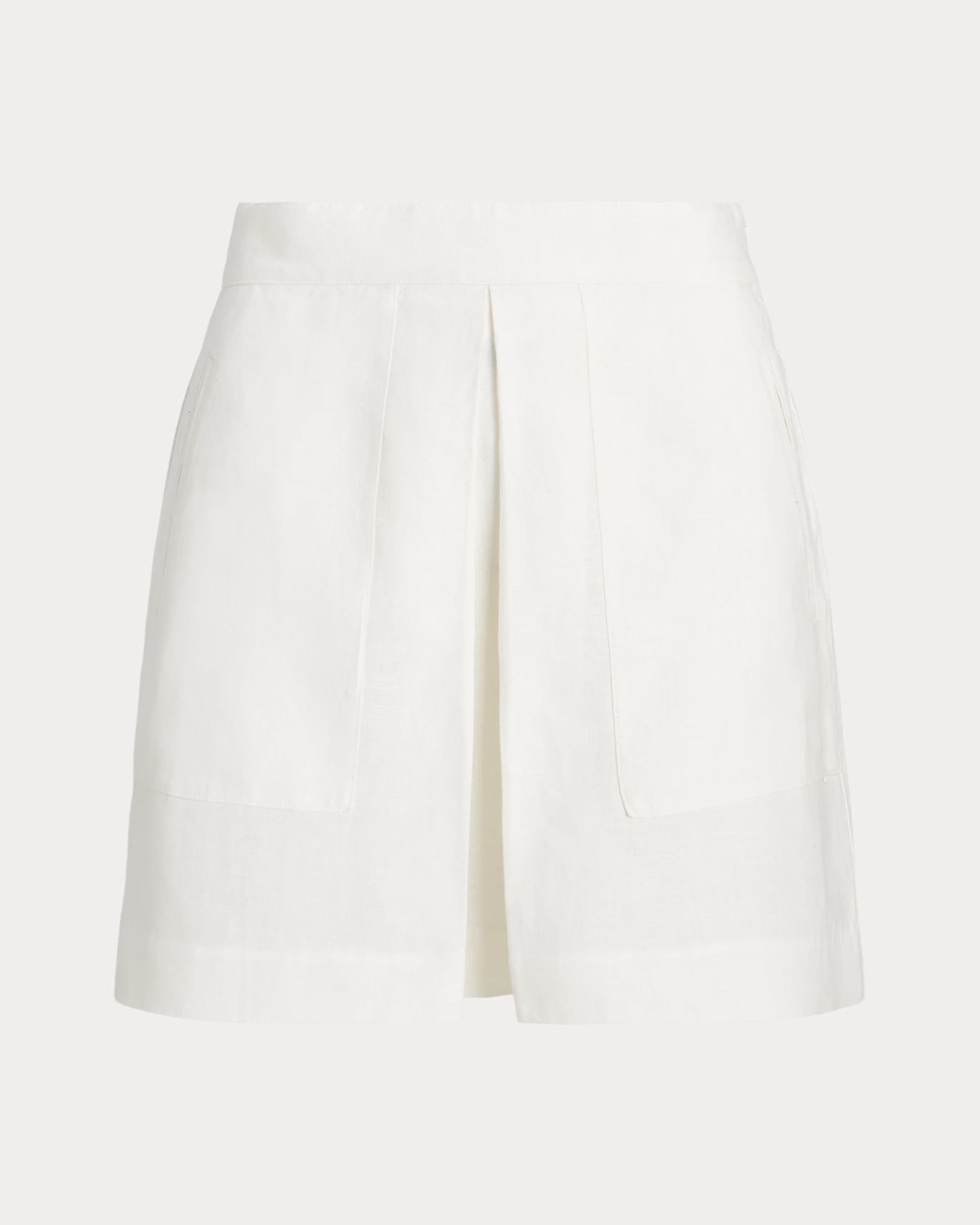 NTG Fad White Linen Blend Mini Skirt