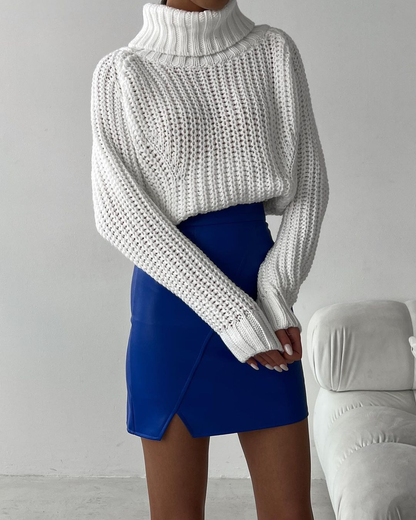 NTG Fad White / S Casual Long-sleeved Sweater