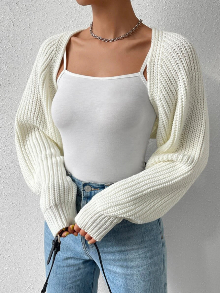 NTG Fad White / S Women's Long Sleeve Knitted Sweater