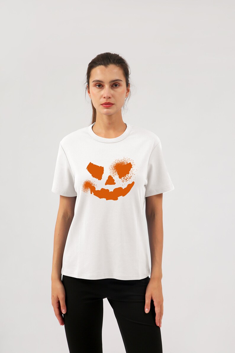 NTG Fad White- short sleeve / S US letter Western Halloween Sweatshirt for Women