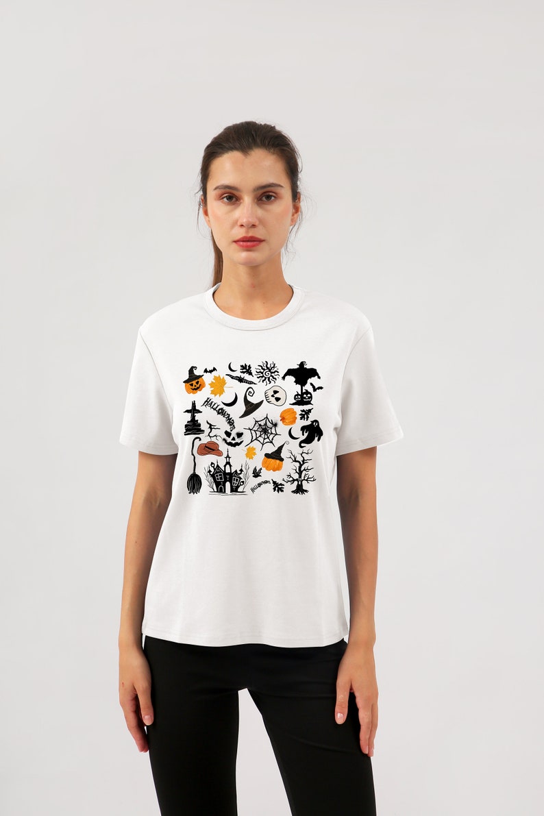 NTG Fad White- short sleeve / S Western Halloween Sweatshirt for Women