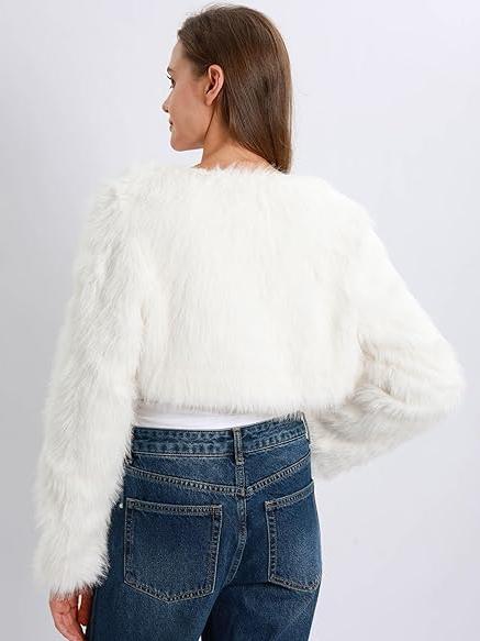 NTG Fad Women's Faux Fur Cropped Jacket