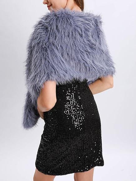 NTG Fad Women's Faux Fur Wraps and Shawls