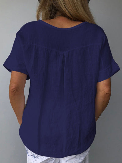 NTG Fad Women's Pure Color Casual Cotton Shirt