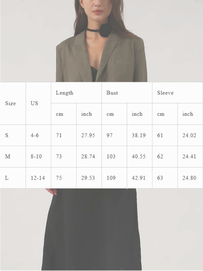 NTG Fad Women's Pure Linen Casual Blazer