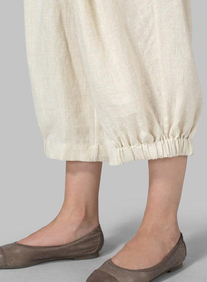 NTG Fad Womens Linen Crinkle Effect Harem Pants-(Hand Make)