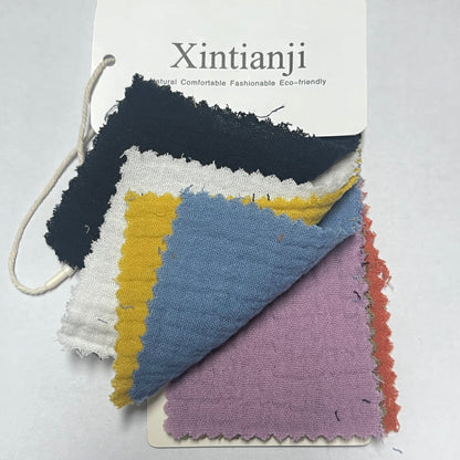 NTG Fad Xintianji Cotton Double Gauze Crepe Fabric