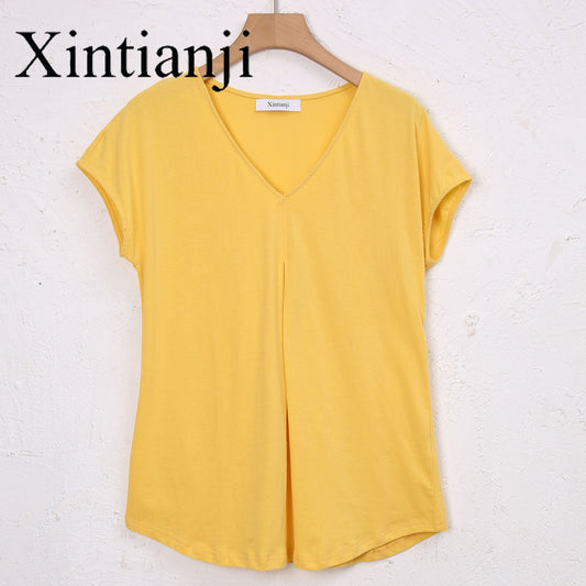 NTG Fad Yellow / S Xintianji Short-sleeved shirts