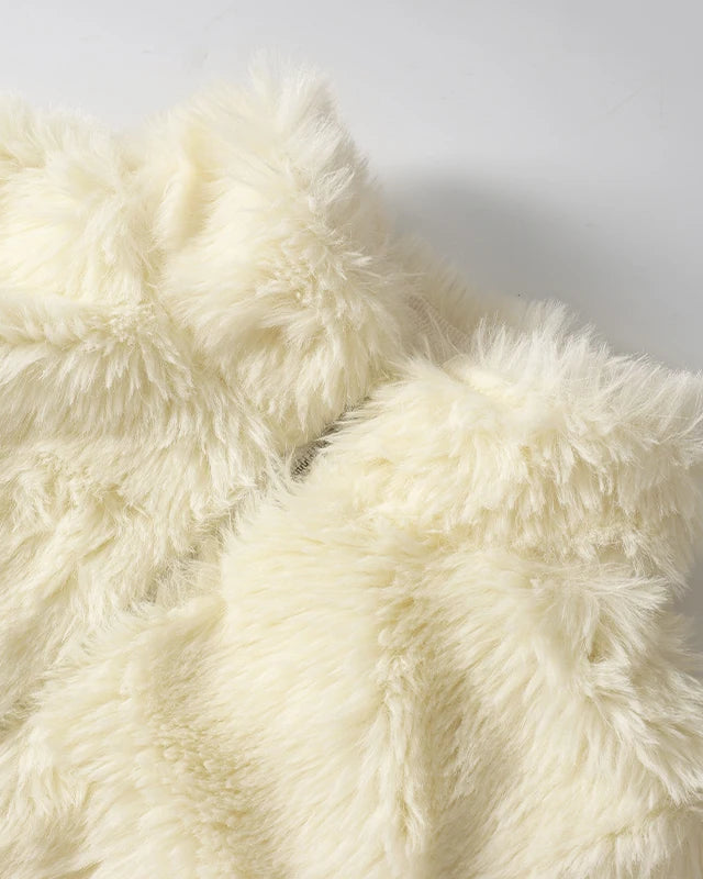 NTGFad Winter Thickened Warm Women's Faux Fur Coat