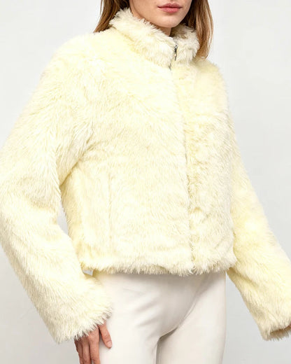 NTGFad Winter Thickened Warm Women's Faux Fur Coat