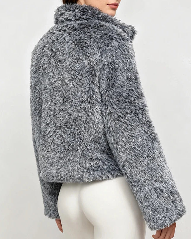 NTGFad Winter Thickened Warm Women's Faux Fur Coat