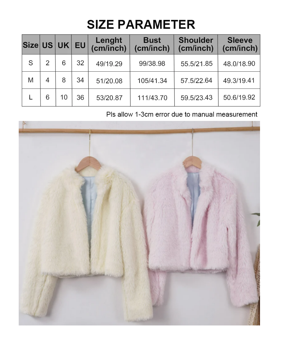 NTGFad Women's Winter Thick Warm Faux Fur Coat