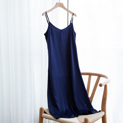 2021 NTG S / Dark Blue Elegant Satin Party Dress
