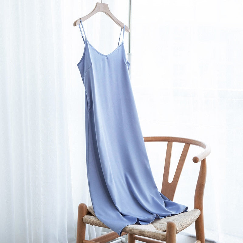 2021 NTG S / Light Blue Elegant Satin Party Dress