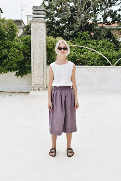 NTG Fad Onesize / Purple May Dusty Lavender Medium Length Summer Skirt
